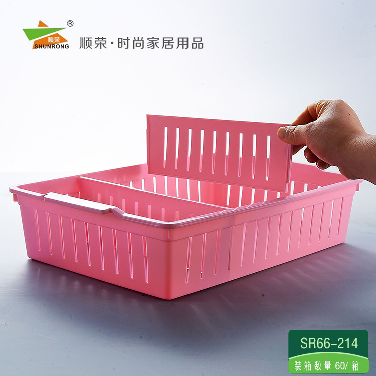 Storage Blue Storage Basket With Card Slot Simple Storage Sr66-214 details Picture
