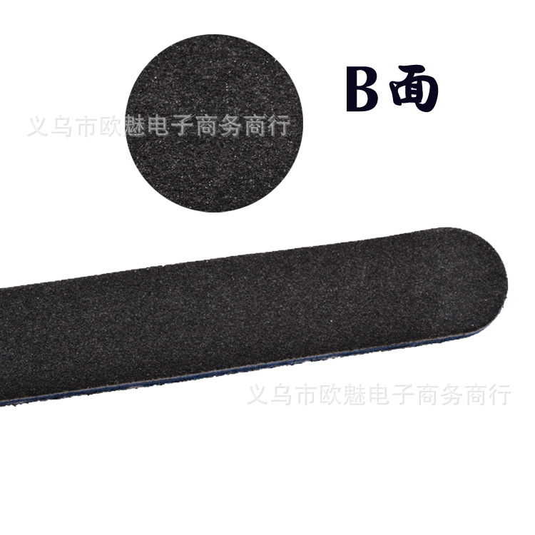 Wholesale of nail art tools: Double-sided black grinding and rubbing strips, nail files, round head grinding and sanding strips, nail art grinding strips, shanilak Specification image