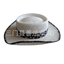 Hand-woven paper rope hat summer paper hat men and women rolled edge Manama jazz hat manufacturers wholesale