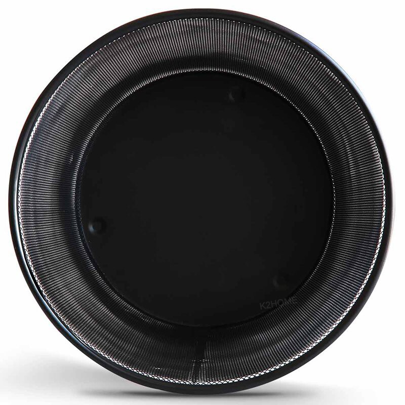 厂家直销 创意居家办公收纳用品铁丝网彩色环保圆形垃圾桶废纸篓详情图4