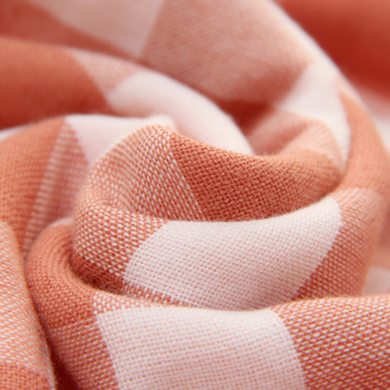 Yiwu quality Japanese-style checkered gauze pure cotton towels, adult beauty face towels, gift towels Application Scenario