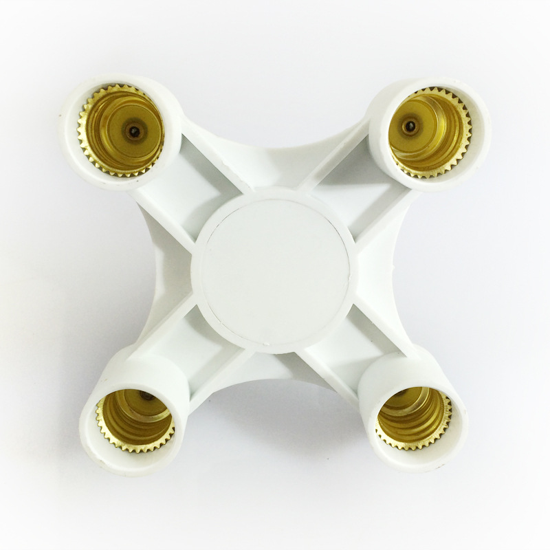 Enhance the light source lamp holder, E14/E27 to 4E14 lamp holder, 1:4 details Picture