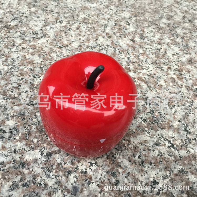 红苹果机械定时器/厨房定时器/提醒器/水果倒计时器发条定时器