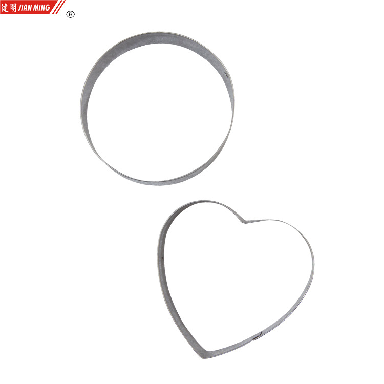 JM8184 stainless steel cookie mold baking mold Heart-shaped round cookie mold baking tool DIY details Picture
