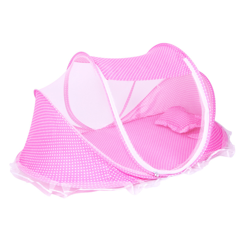 Folding mosquito net with pillow Item Picture