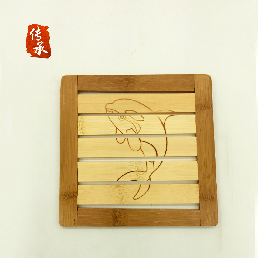 竹垫碗垫餐垫  18CM新海豚竹垫 隔热垫 厨房用品系列