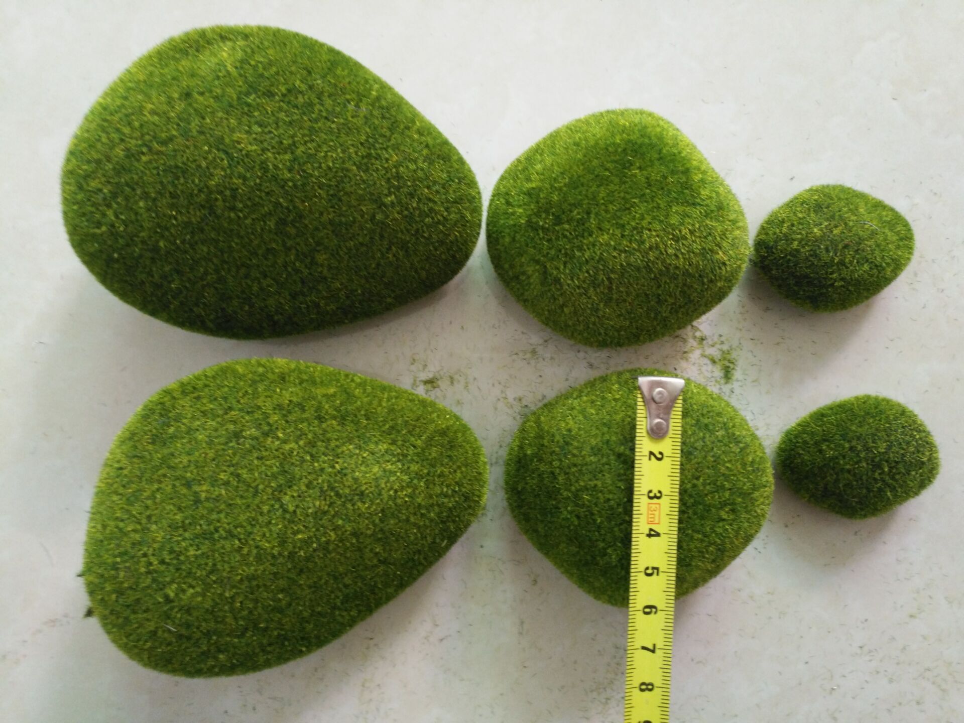 Factory direct sales simulation moss hair stone 6 bags home bonsai pot decoration simulation flower plant fluff stone Specification drawing