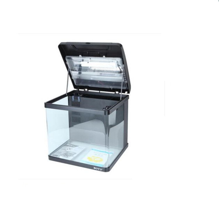 BOYU Dream Aquarium Fashion Fish Tank MH-400 Glass back filter water temperature Adjustment Seawater tank Item Picture