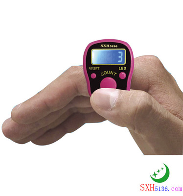 Factory direct sales card-mounted LED light chanting counter, night light ring type counting, visible at night for Buddhist use