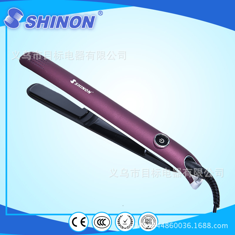 发廊美发沙龙卷发棒 陶瓷涂层LCD两用直发棒可调温干湿两用卷发棒