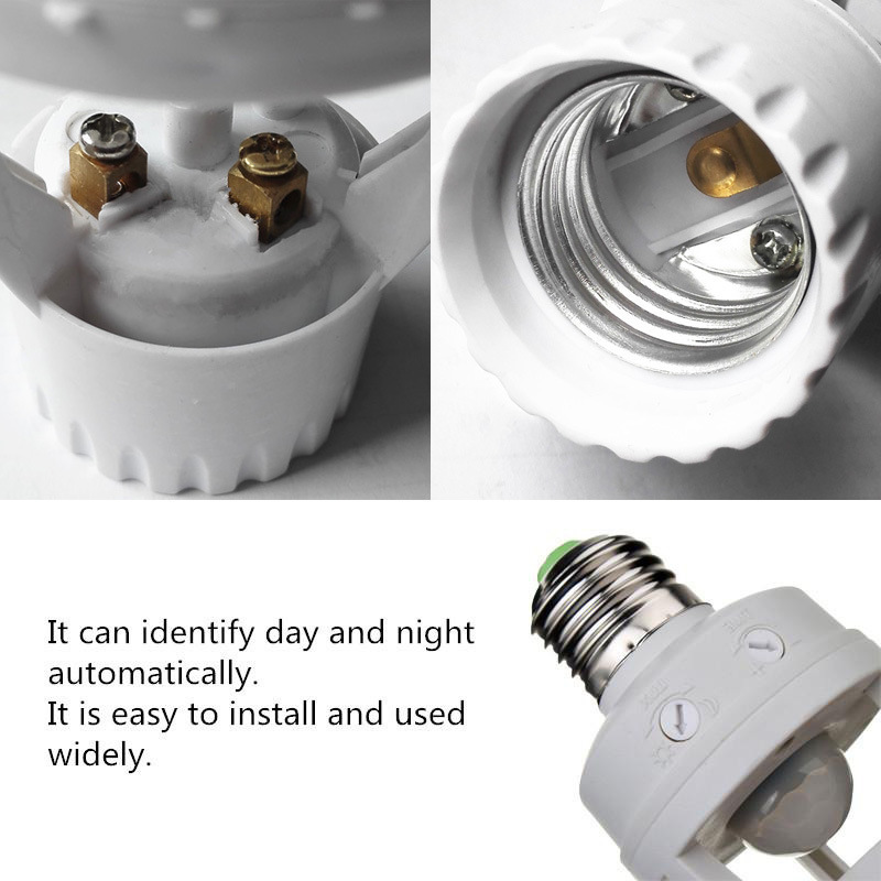 Factory direct supply of infrared human body sensor lamp head E27B22 screw-type sensor lamp socket LED sensor switch lamp Application Scenario