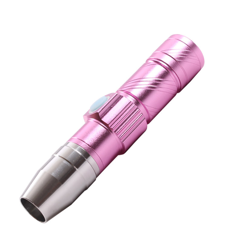 USB充电荧光剂检测笔365nm紫光手电筒照玉洗衣液化妆品验钞鉴定白底实物图