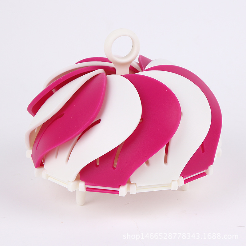 2018 Fashionable and creative stretchable and foldable fruit platter with box, portable plastic fruit platter manufacturer supply Specification image