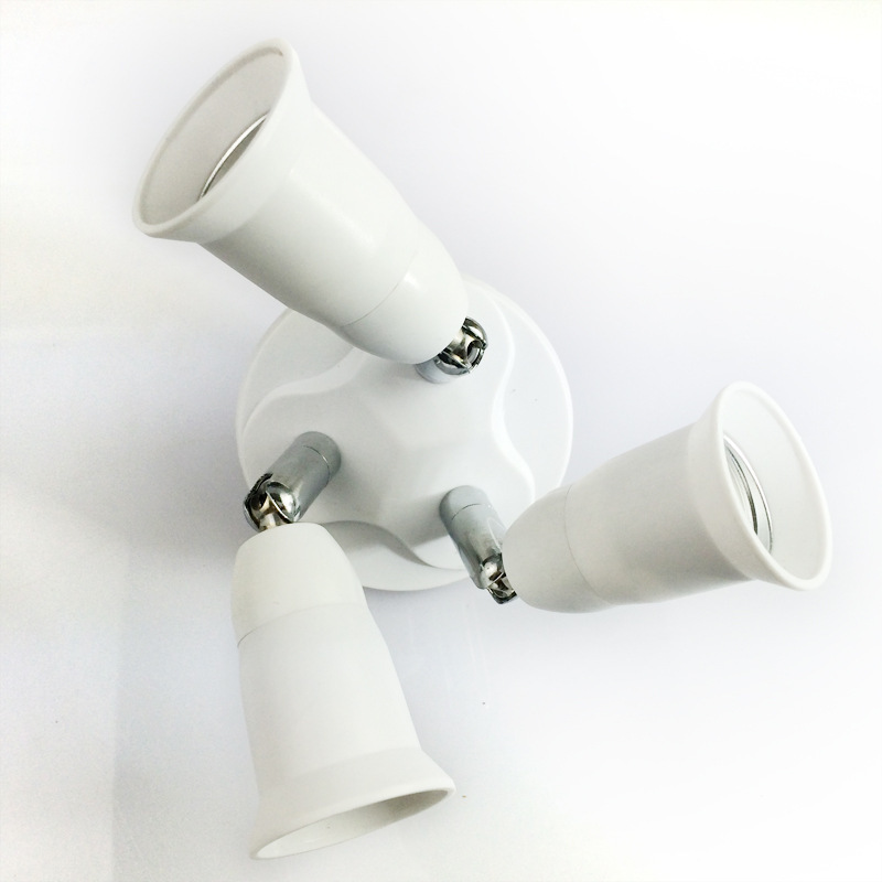 Supply E27/E40 to 3E27 universal head conversion lamp head and lamp socket details Picture