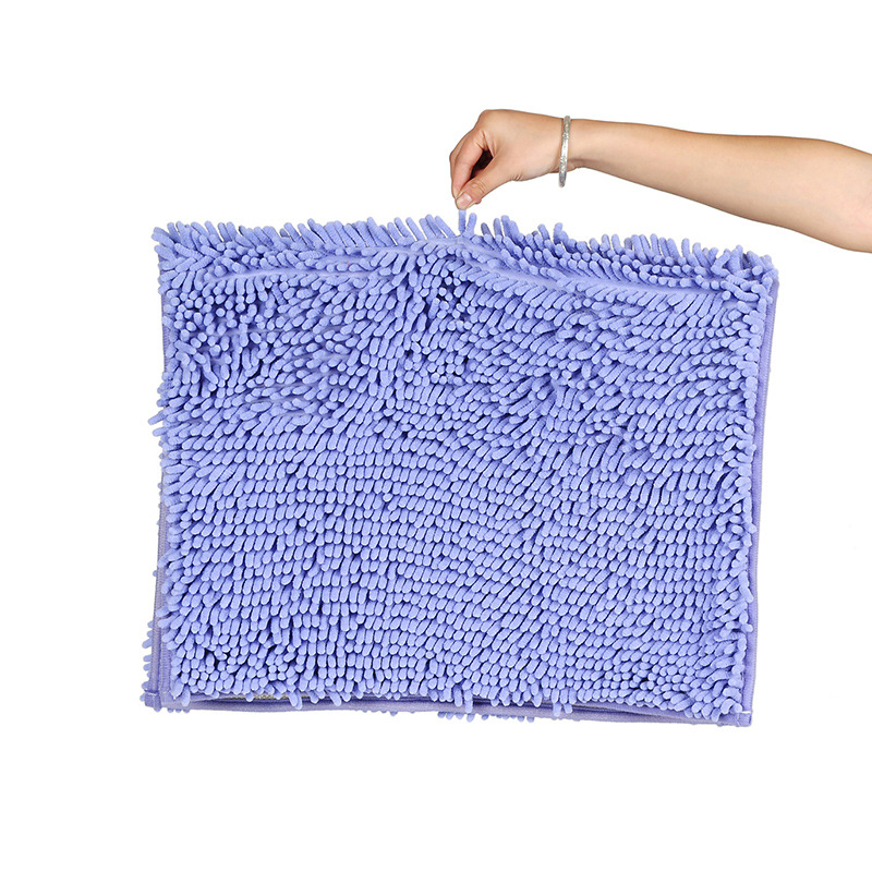Manufacturers Wholesale Amazon Exports Home Door Chenille Absorbent Mat Door Mat Bathroom Silk Hair Floor Mat details Picture
