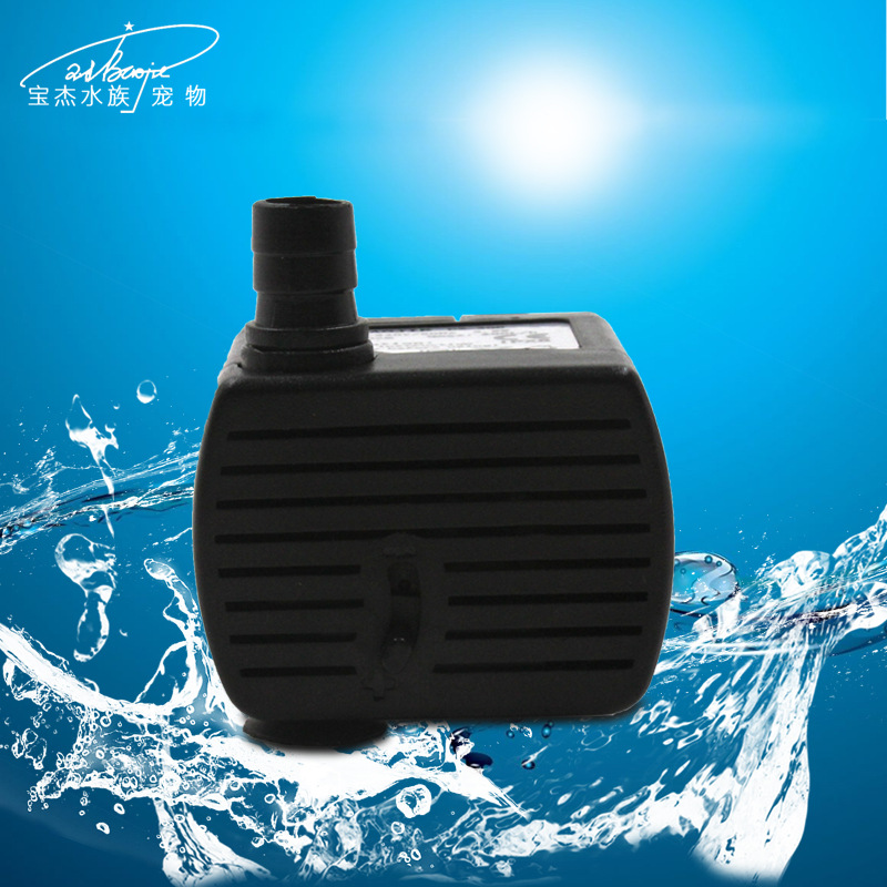 Wholesale of Baojie fish tank submersible pumps, ultra-quiet small household filter pumps, aquarium and rockery circulation water pumps details Picture