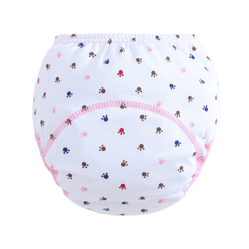 Three layers of learning pants training pants cloth diaper printed diaper pants pull-a-pants details Picture