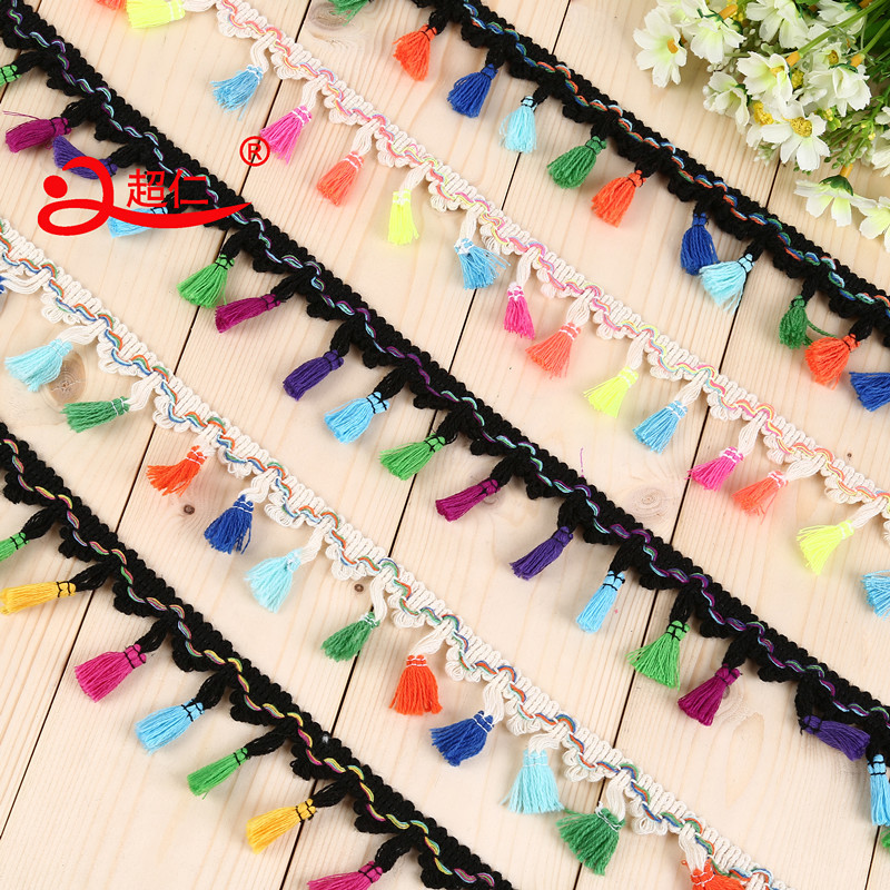 Beards Lace Candy Color Fringe Broom Wool Curtain Scarf Accessories Diy Handmade Spot Explosion