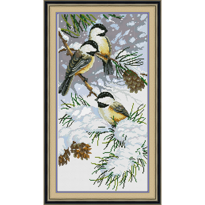 Printed cross-stitch handicrafts Handmade wholesale material package cross stitch a bountiful year of snow