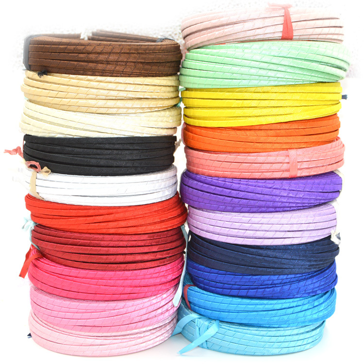 Multi-Color 5Mm Wrap Cloth Headband For Women Korean Version Of Color Wrap Cloth Headband Diy Hair Accessories Accessories Accessories Materials Wholesale details Picture