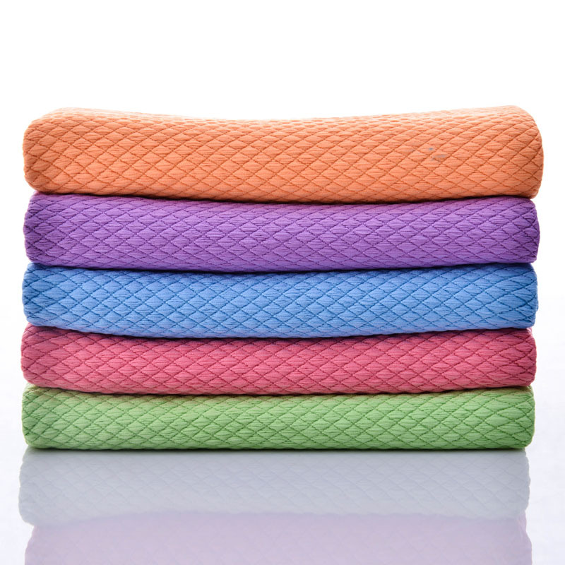 Fish Scale Cloth Thickened Non-Trace Cloth Absorbent Glass Cloth Is Not Easy To Drop Hair Kitchen Wipe Table Cleaning Towel Wechat E-Commerce Specification drawing