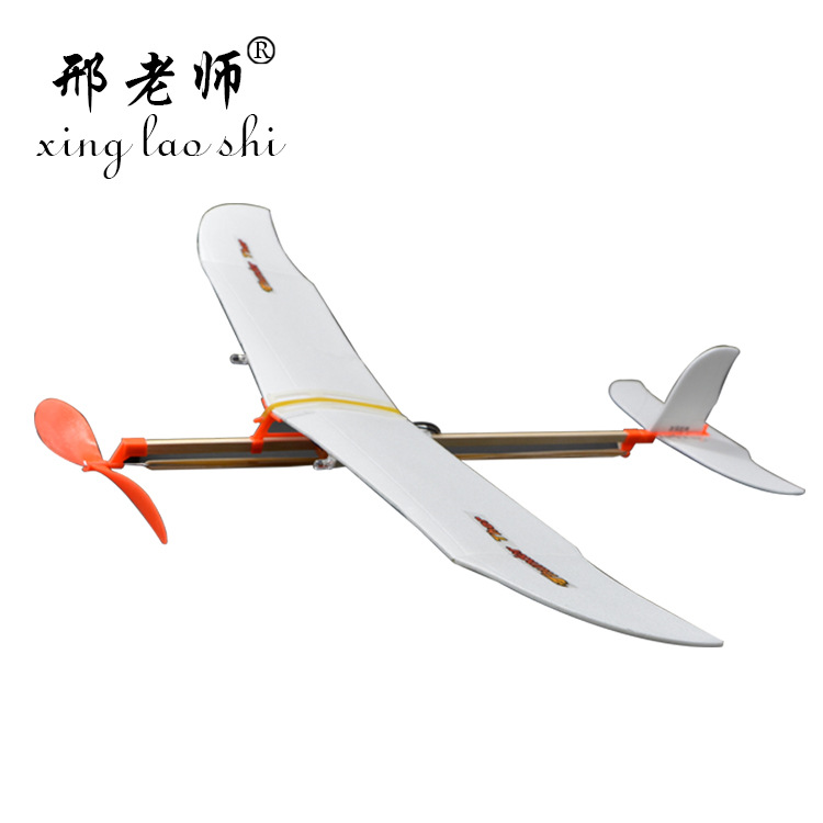 Bird of Paradise double light aircraft rubber band power model aircraft assembly rubber band DIY airplane model