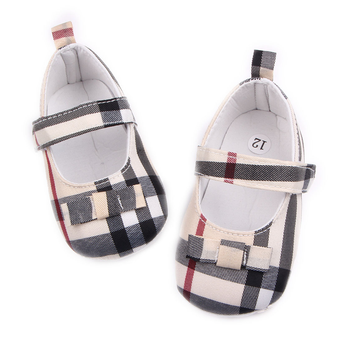 Foreign Trade New Gingham Baby Shoes Infant Shoes Toddler Shoes Supply D0580 details Picture
