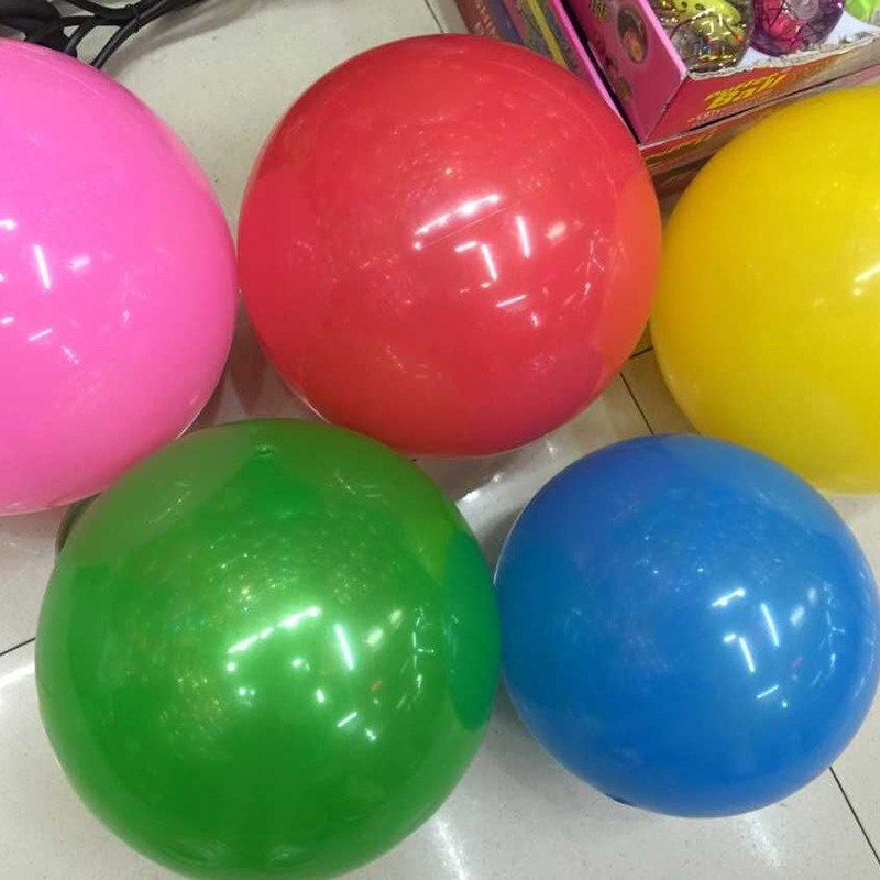 22CM PVC光球 儿童娱乐游戏充气拍拍球 DIY手球批发供应