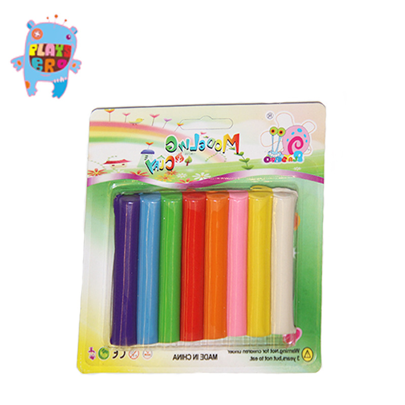 Source factory plasticine children's handmade gifts, 8-color suction card rubber clay, colored clay toys, early education and intelligence