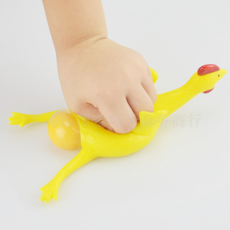 大号挤蛋鸡整蛊玩具下蛋鸡 发泄下蛋公鸡捏蛋鸡 新奇地摊玩具批发