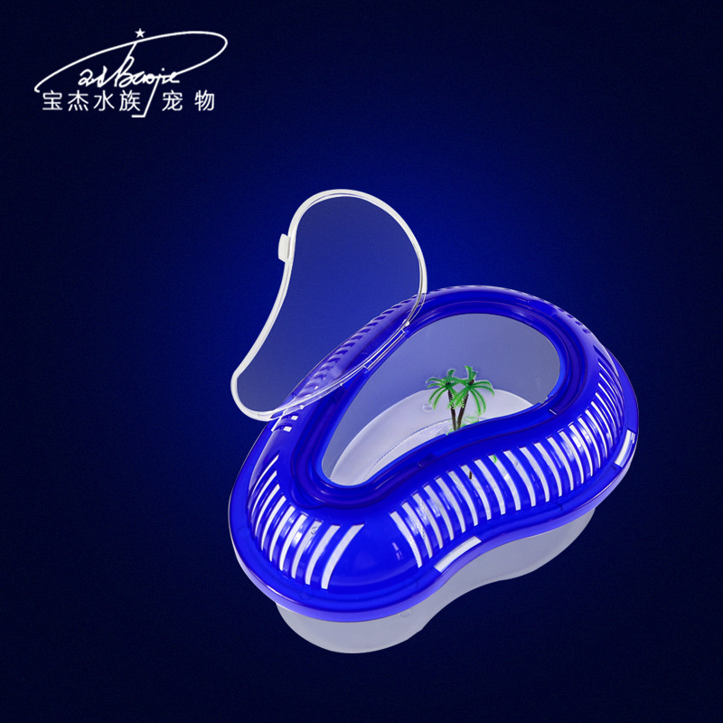 Wholesale of Baojie turtle tanks with balconies, plastic large, medium and small goldfish tanks, ecological aquariums and portable turtle tanks Application Scenario