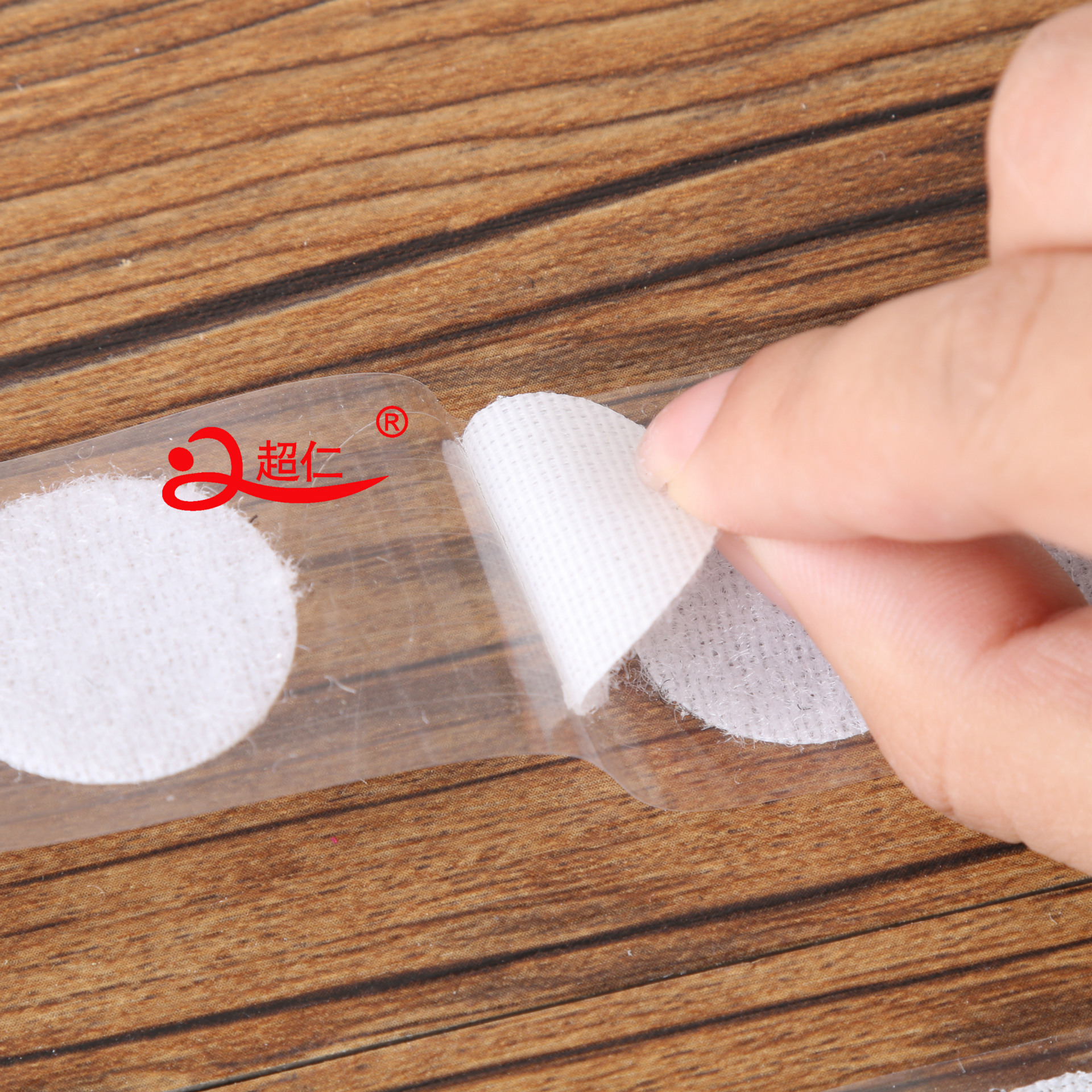 Back Glue Punch Velcro Dot Custom Cut Punch Circle Shape Waste Transparent Film With Glue Diy Sales Application Scenario