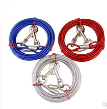 Amazon double head one tow two wire rope dog peg dog leash dog chain chain fixed rope peg pet leash
