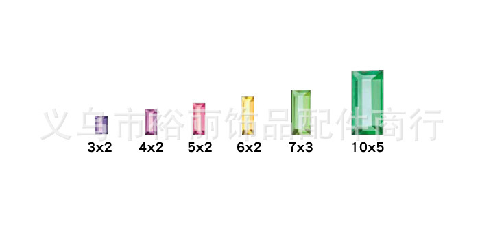 Flat Bottom Long Bar Flat Bottom T-Square Flat Bottom Drill Flat Bottom Acrylic Rhinestones Jewelry Accessories Specification drawing