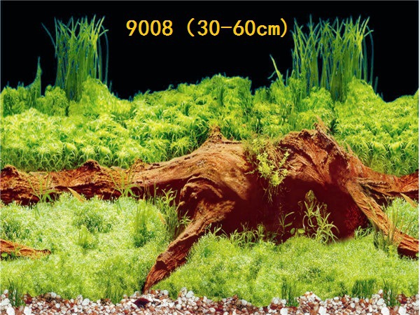 30cm tall, single-sided thin aquarium fish tank background painting, aquarium equipment and supplies glass sticker background painting Specification image
