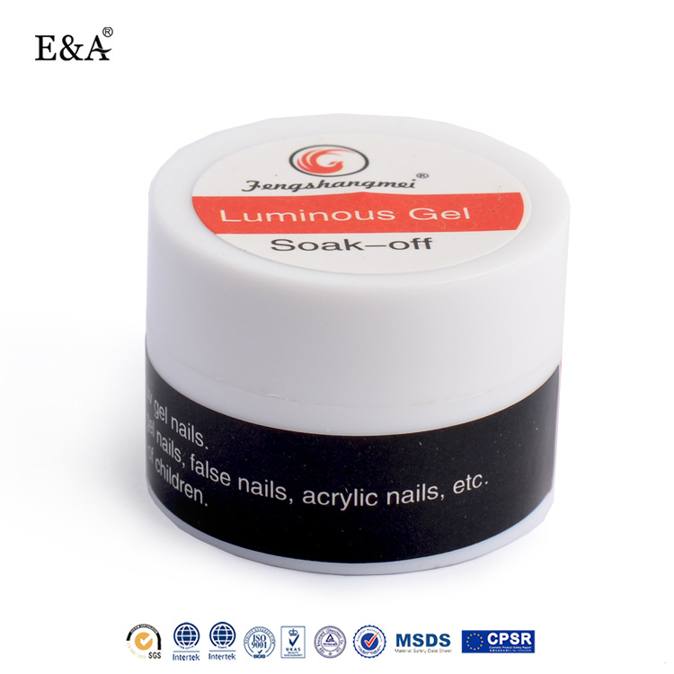 E&A Nail Art Light Changing Nail Polish Glue QQ Light Therapy Luminous Glue Nail Art Painting Glue DIY Solid Color Glue Export Exclusive Supply Specification image