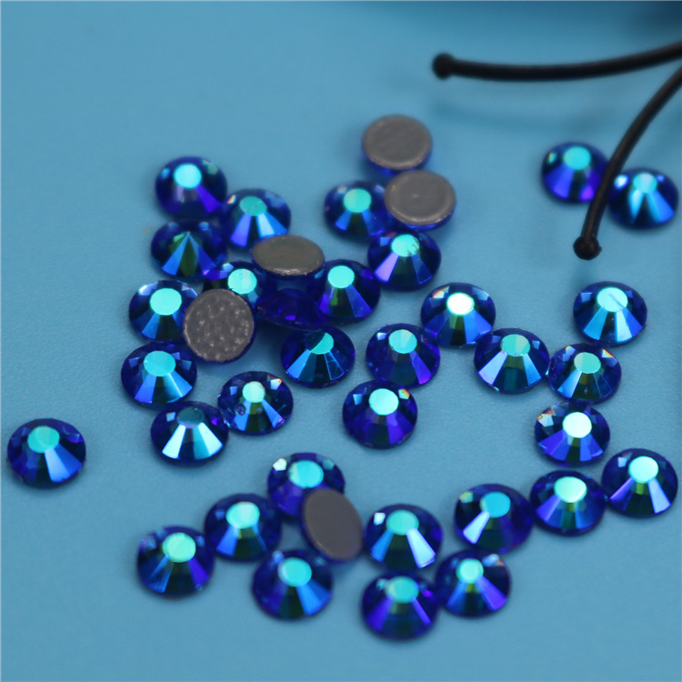 Deep Blue Ab Color Flat Bottom Hot Diamond Color Diamond Diy Glass Mobile Phone Beauty Nail Jewelry Accessories Clothing Accessories Wholesale Specification drawing