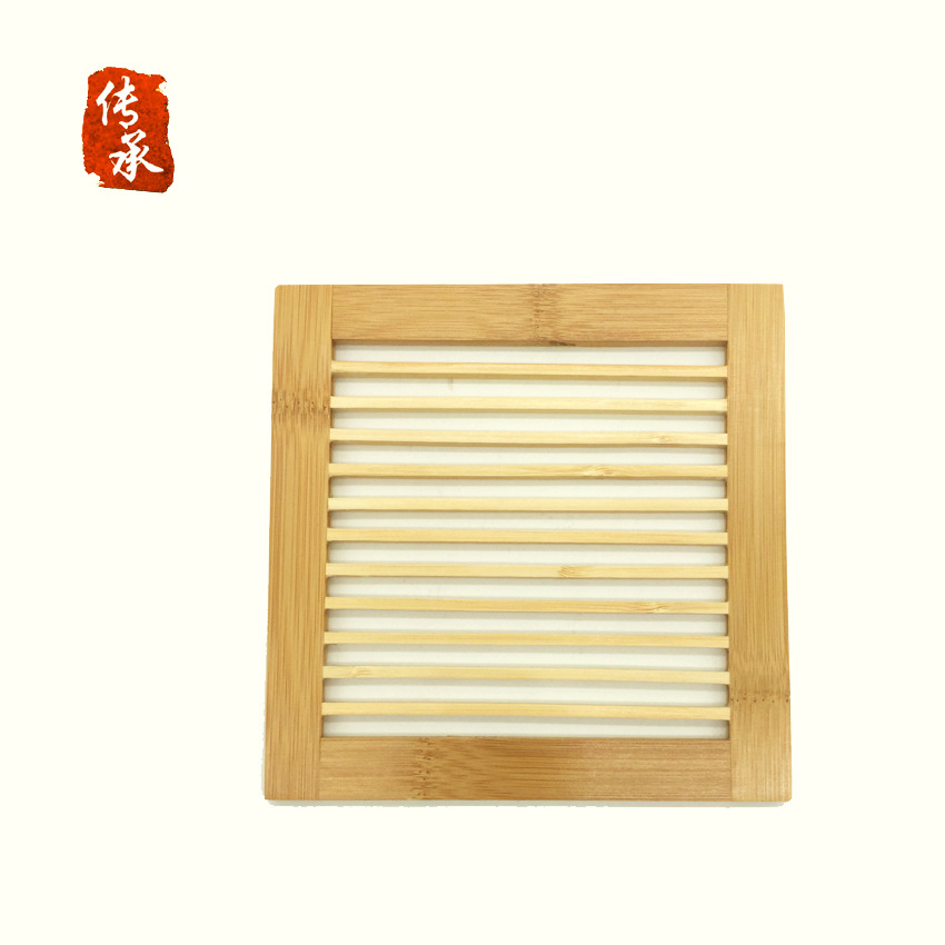 竹垫碗垫 （ 18CM新方垫 ）隔热垫 厨房用品系列