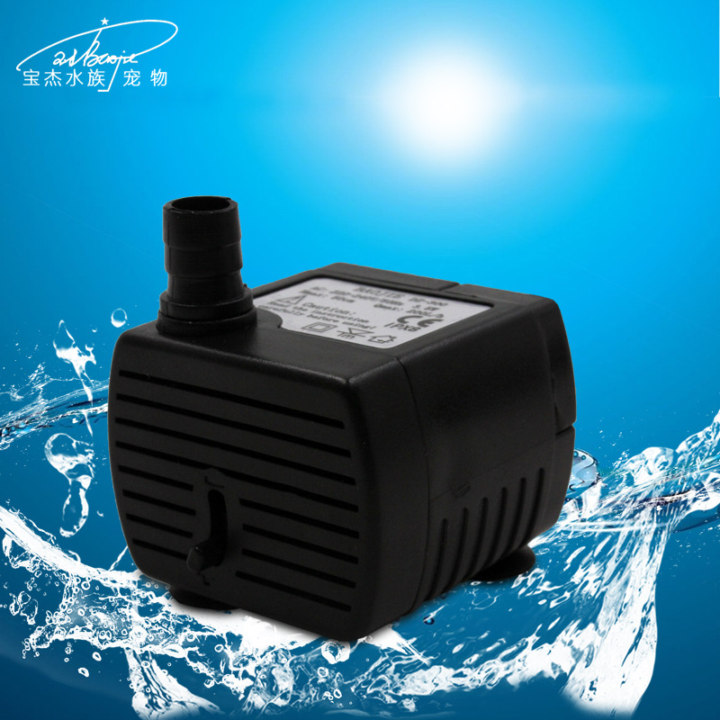 Wholesale of Baojie fish tank submersible pumps, ultra-quiet small household filter pumps, aquarium and rockery circulation water pumps Specification image