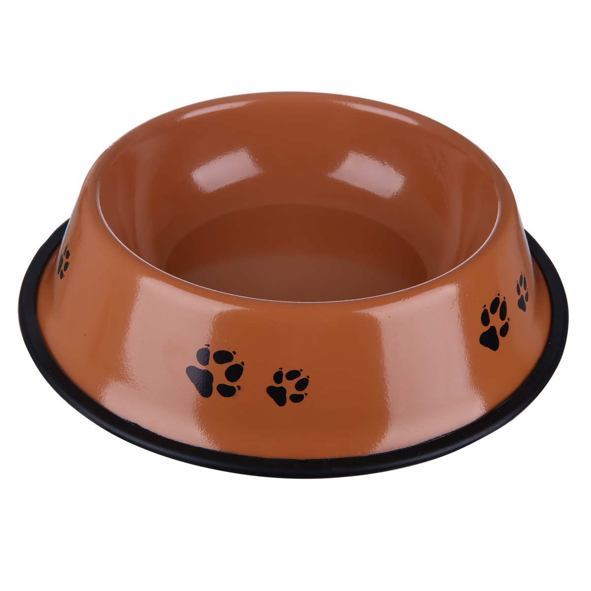 不锈钢狗碗/防滑耐磨烤漆宠物碗/多规格/宠物用品/厂家批发产品图