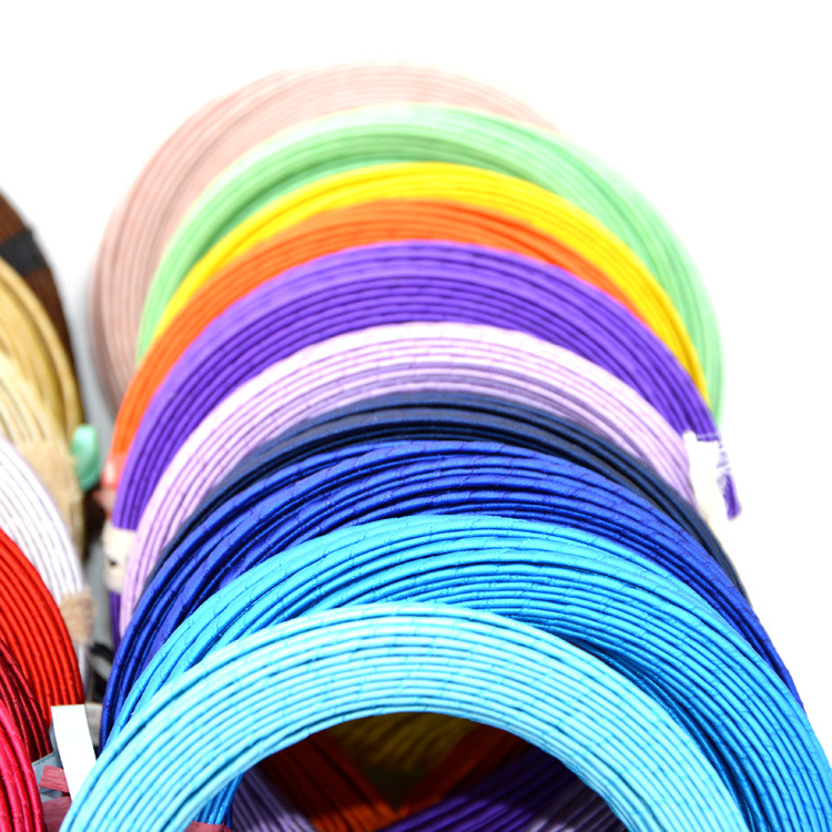 Multi-Color 5Mm Wrap Cloth Headband For Women Korean Version Of Color Wrap Cloth Headband Diy Hair Accessories Accessories Accessories Materials Wholesale Specification drawing