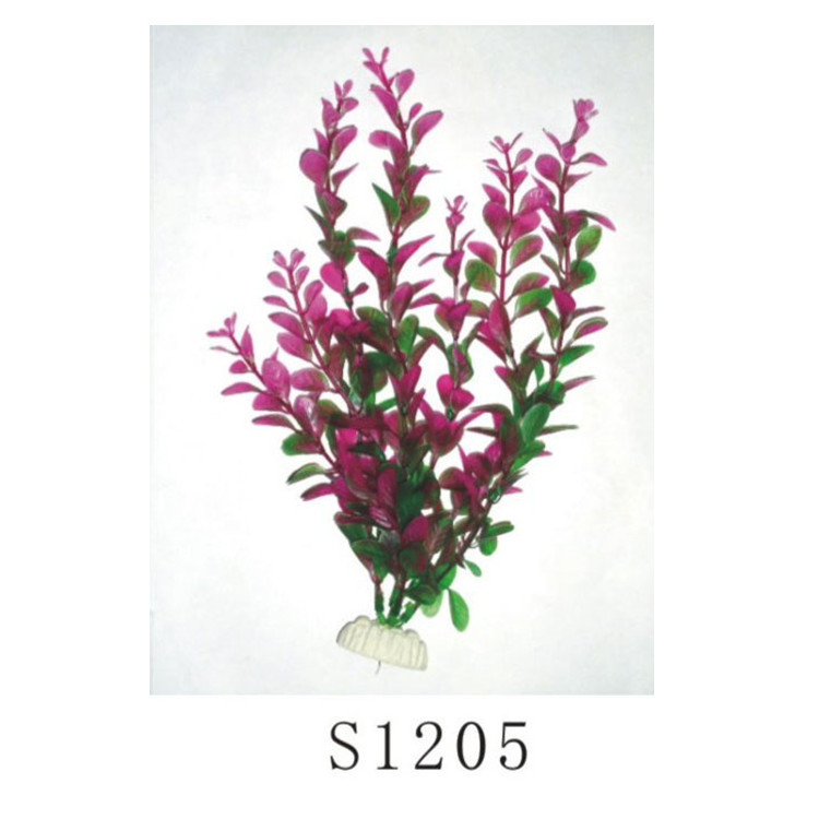 Fish tank simulation plastic trumpet aquarium decoration plastic grass can be customized foreign trade export plastic grass Specification drawing