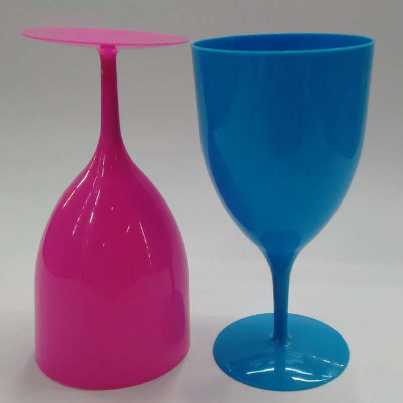 Factory direct sales of foreign trade highball glasses, plastic PP red wine glasses, transparent highball glasses, solid color red wine glasses wholesale details Picture