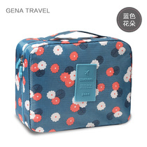 Second generation flower cloth portable travel toiletry bag Travel waterproof storage bag Portable toiletry bag quartet makeup bag