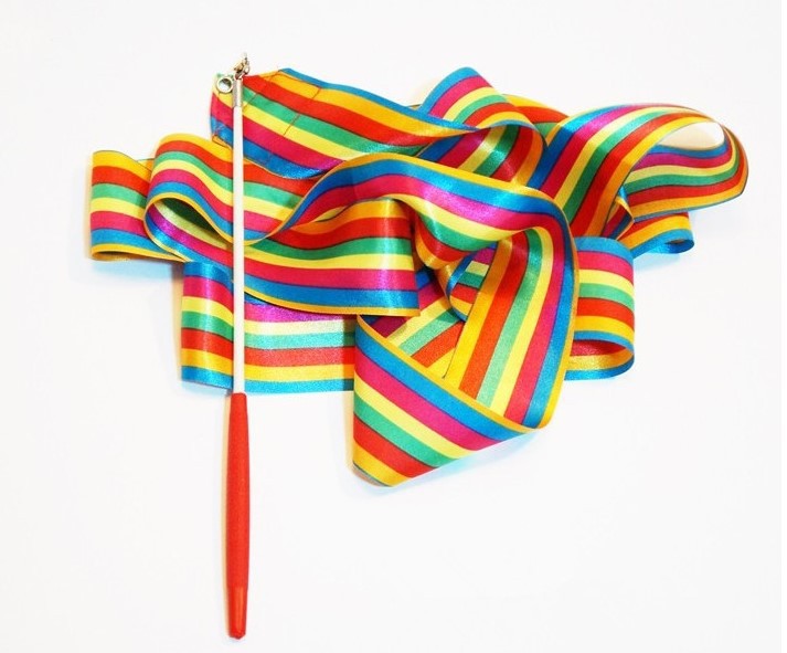 艺术体操彩带批发4米厂家直销儿童舞蹈用彩带丝带玩具道具精装