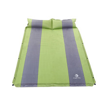 春亚纺双人带枕自动充气垫 可拼接成多人使用  自驾用品野营睡垫