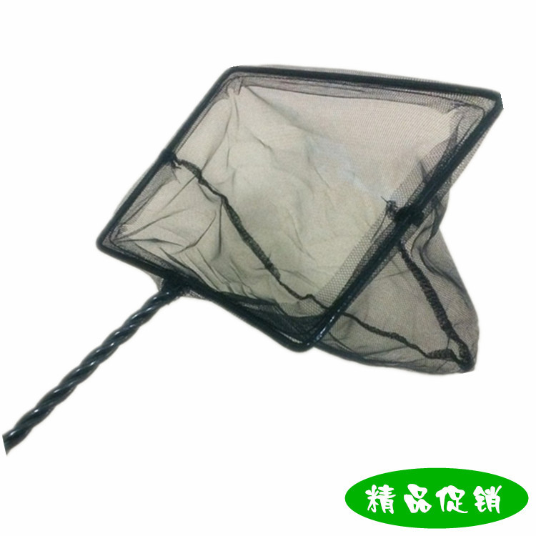 Promotional price boutique fish fishing black aquarium net fishing net square fish fishing aquarium accessories full figure