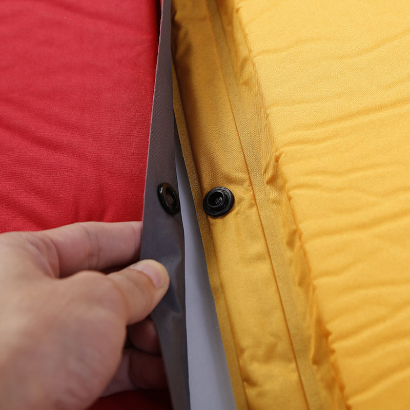 春亚纺双人带枕自动充气垫 可拼接成多人使用  自驾用品野营睡垫详情图2
