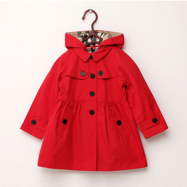 Wholesale of the 2022 new style of British style windbreaker for girls from Sun Yat-sen University, mid-length and long-sleeved children's windbreaker for spring Item Picture