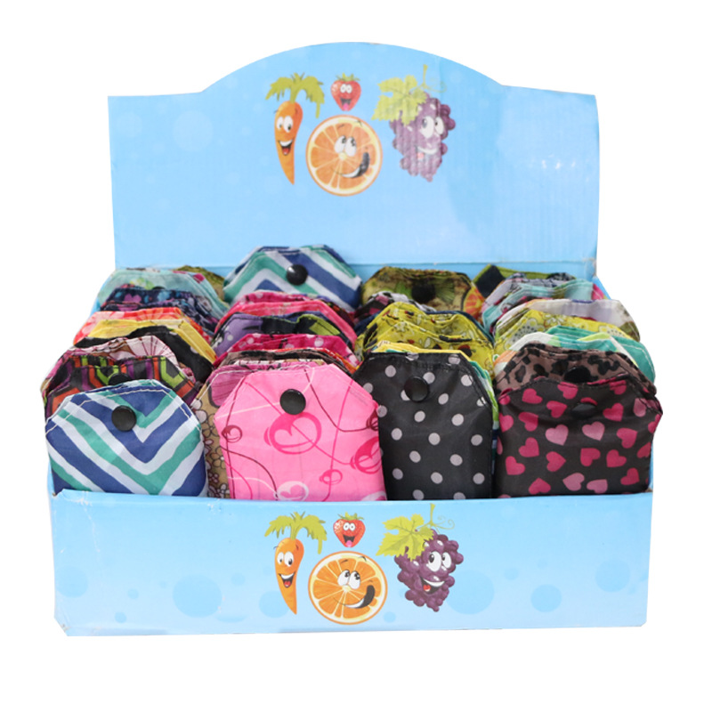 Floral fabric eco-friendly bags, single-shoulder hand-held bags, large-capacity waterproof hand-held bags with hooks for supermarkets, folding shopping bags details Picture
